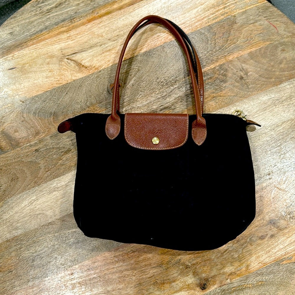 Longchamp Le Pliage Small Top Handle Handbag in black